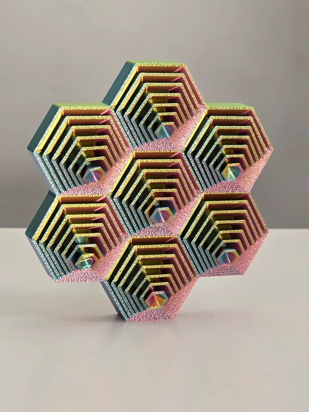 Honeycomb Fidget Toy - Hexagonal Anti-Stress Toy - Thumbnail 5