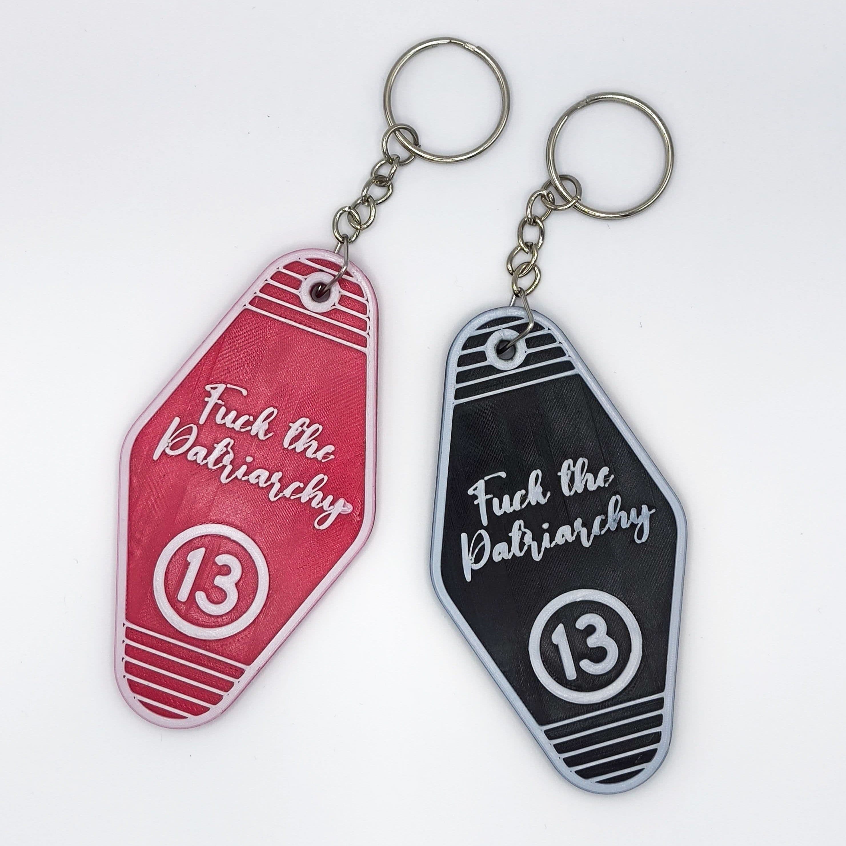 Taylor Swift Fanmade Keychain 13 F**k The Patriarchy - Image 1