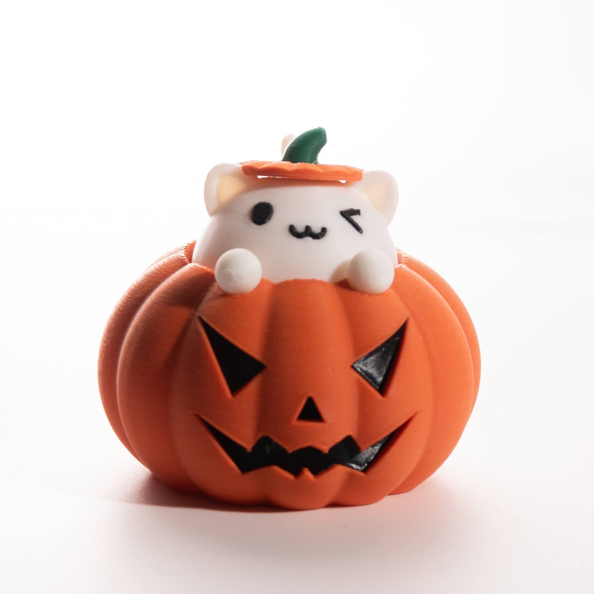 Cat in Pumpkin Fidget - Halloween - Thumbnail 6