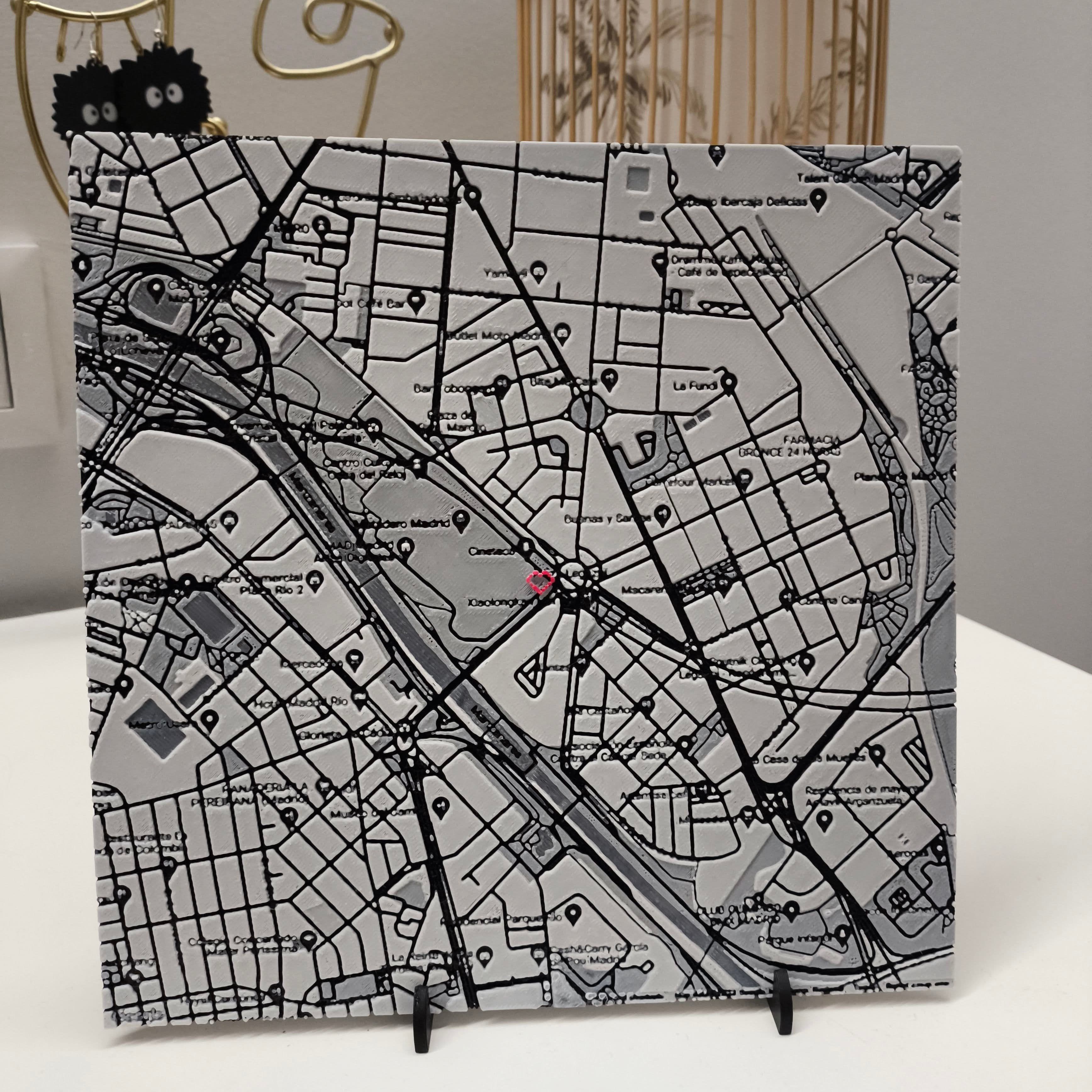 Custom 3D Topographic Map - Valentine's Gift - Thumbnail 2